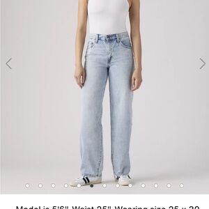 Women's Light Blue Straight Leg Jeans